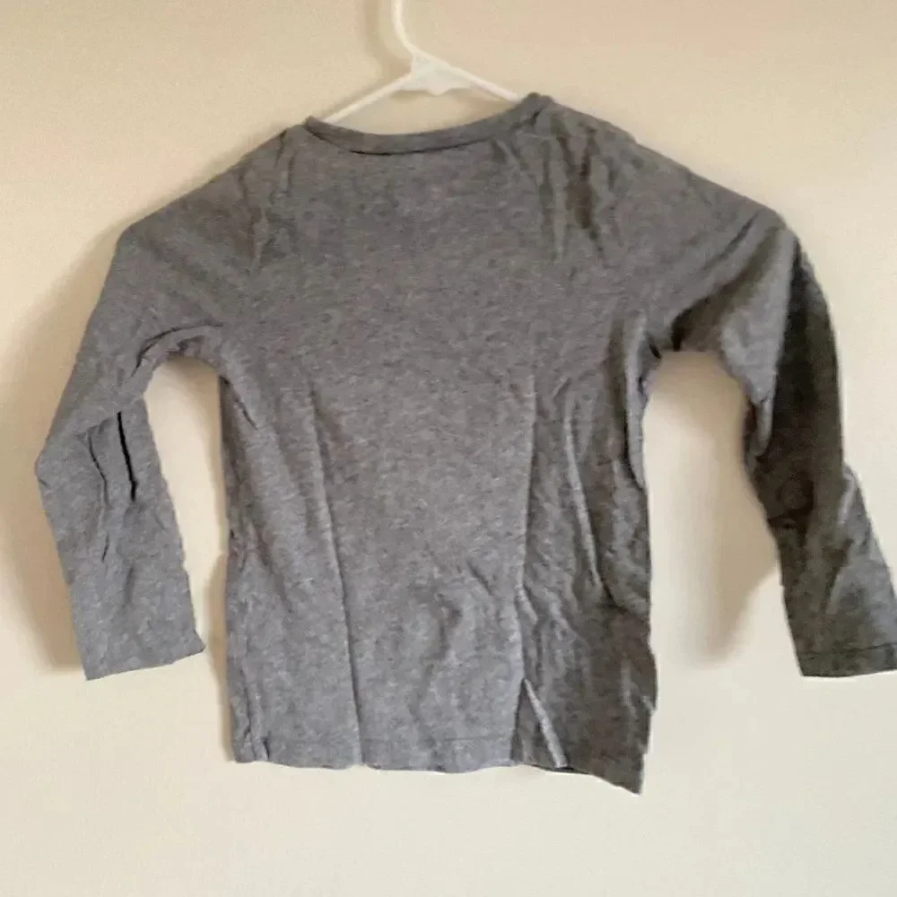 Oshkosh Gray Best Day Every Gray Long Sleeve Tee Size 5